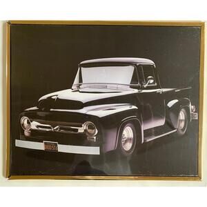 20x16” 1956 Black Ford F100 2WD Picture